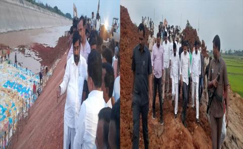 Ant nests are the cause of the left drain... Minister Jagadishwar Reddy suspects