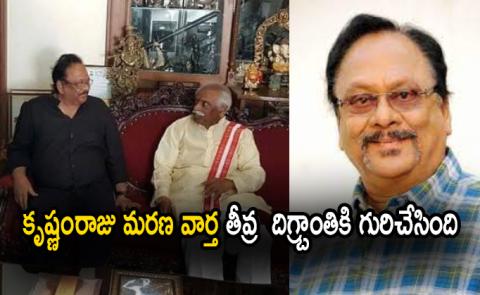 The news of Krishna Raja's death caused a great shock