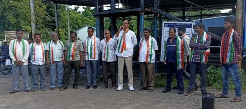 INTUC Central Committee Gate Meeting in PVK 5 Shaft.
