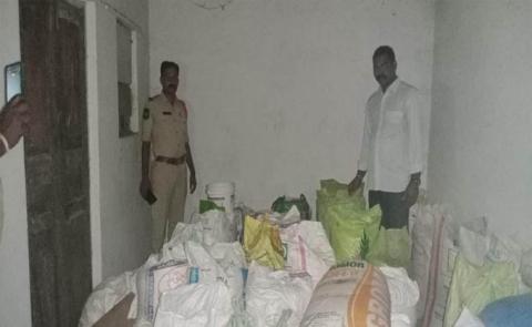  46 quintals of illegally stored ration rice seized