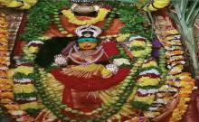 Decoration of Lalita Tripurasundari..Mother of Kanakadurga