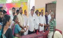  Distribution of new pension cards across the mandal