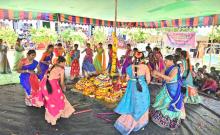  The pre-Bathukamma celebrations were grandly celebrated