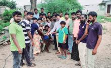 Ambetkar Youth helped sick Nagaraju