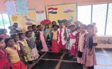 Bathukamma celebrations at Bijwaram Primary School