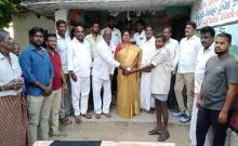 Distribution of new support pensions in Gattusingaram