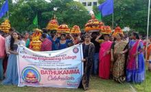 Bathukamma celebrations at Anurag Engineering College