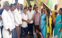  Financial assistance to the families of the deceased.. Vice MP Challa Sudhir Reddy