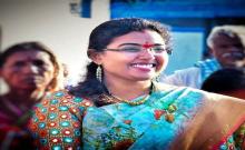 Sarpanch Pratyusha Reddy was selected for the National Conference