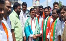 A warm welcome to the Union Minister in Madikonda