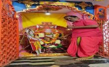 Amma who appeared in the avatar of Annapurnadevi in ​​Bhakta Markandeya Swamy temple