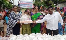 Distribution of essential commodities gift packets to the students of Hope Child Care Center