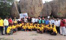 Arrangement of rock climbing and trekking on Mettugutta Aaruri started with the Chairman and Police Commissioner