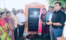 Minister Satyavathi and MLA Gandra inaugurated the Anganwadi building and Government Girls Protection Building