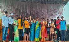 Mathampally Gurukula Girls Hawa in Zonal Level Kabaddi Games Competitions