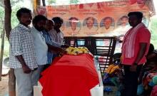 Telangana peasant fighter Macharla Narsaiah passed away