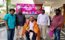 Councilor Sunkari Aruna Ramesh honored Madhava Rao