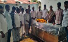 Garlands were paid to the dead body; MPP Darshanala Anjaya