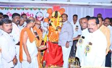 MLA who unveiled the statue of Sri Saraswati Devi