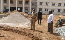 The district SP visited the complex of new district police offices under construction