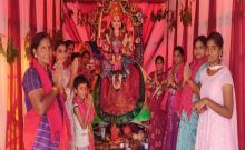 Goddess Lalita is seen by the devotees as Goddess