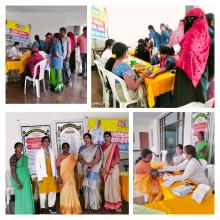 At Municipal Office campus 'Doctor Care' conducted free mega homeopathy camp.