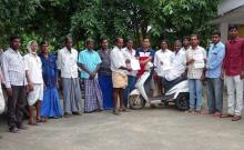 Distribution of CM Relief Fund checks in Kesaram