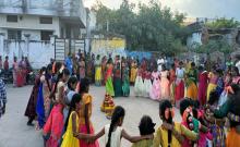  Bathukamma Celebrations at Adira Zilla Parishad High School"  ---Pradhanopadhyaya Hemachandra