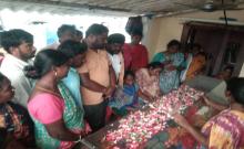 Visit the family of the deceased   Dongari Yugender is the President of TRS Mandal Party