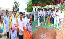 PG College Academic Block Bhumi Puja was done by MLA