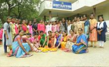 Grand Bathukamma celebrations in women's college