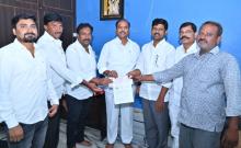 The MLA handed over the CM relief fund check to the beneficiaries