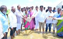 The fish left in the Sangala pond ZP Chairperson, MLA
