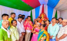 Janga and Jakkula participated in Sridevi's Sharannavaratri celebrations