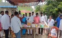 Free mega veterinary camp started ..... Agriculture Market Chairman Gujjari Raju